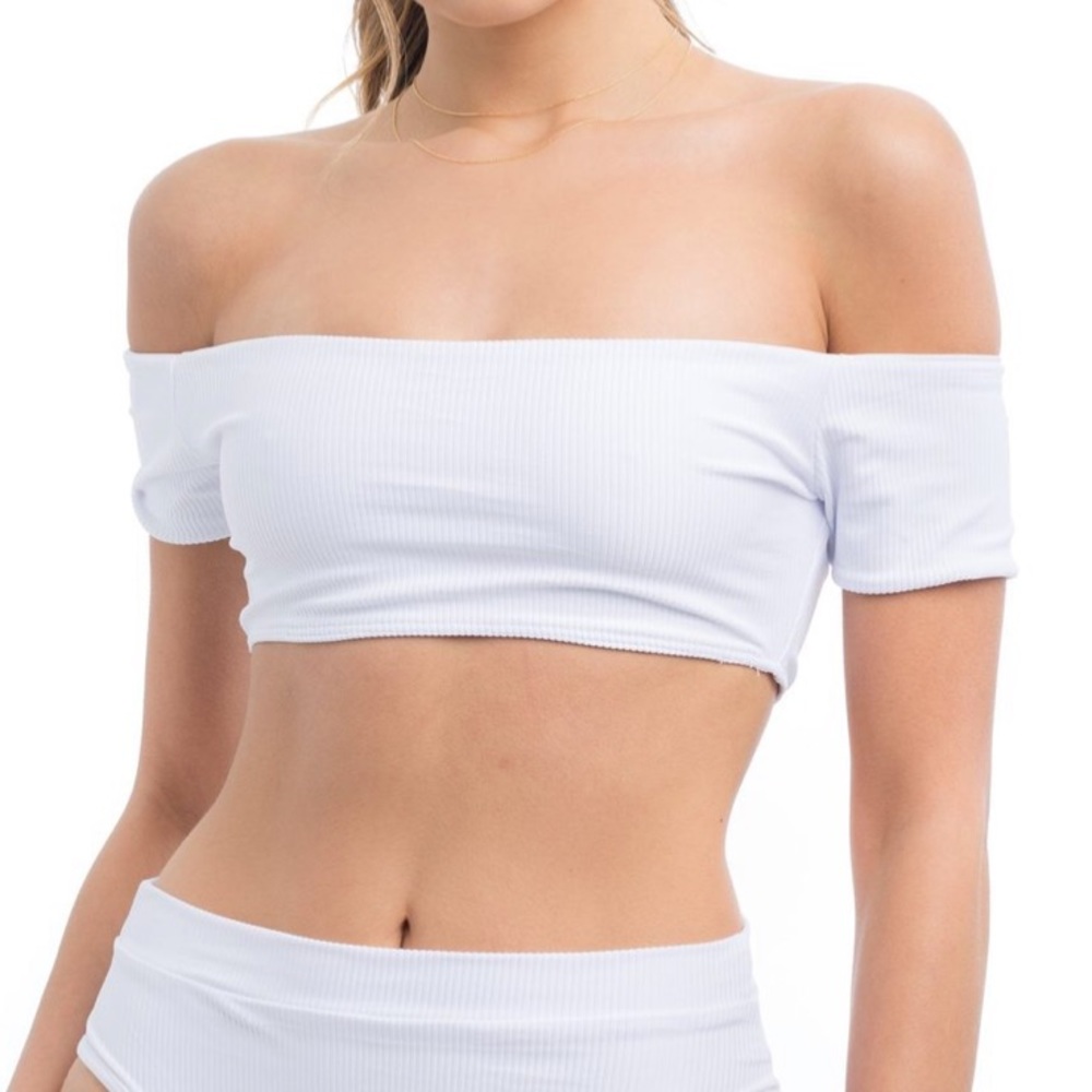 White bikini top